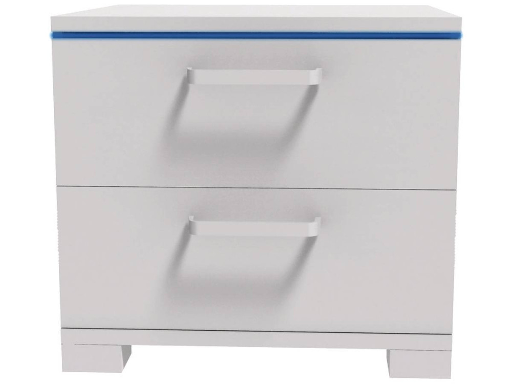 Mesa de noche LED "Karina" - Blanco