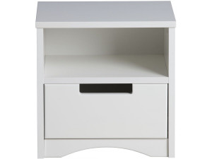 Mesilla de noche infantil "Classic" -40,5 x 39,5 x 30,5 cm- Blanco
