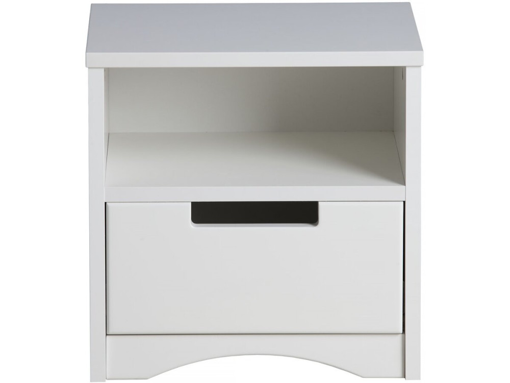 Mesilla de noche infantil "Classic" -40,5 x 39,5 x 30,5 cm- Blanca
