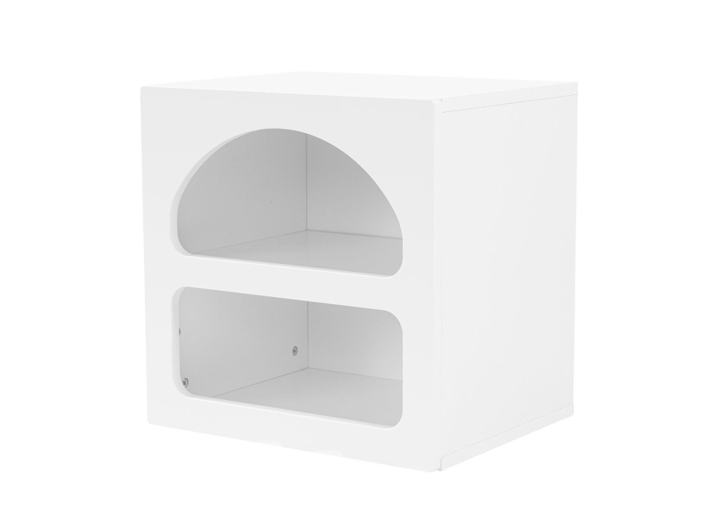 Mesilla de noche de madera "Lorin" 50 x 40 x 50 cm - Blanco