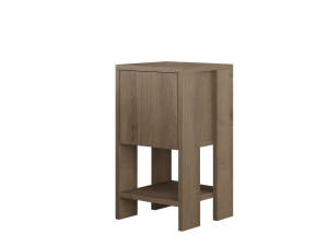 Mesilla de noche de madera "Ema" 30 x 30 x 55 cm - Hitit