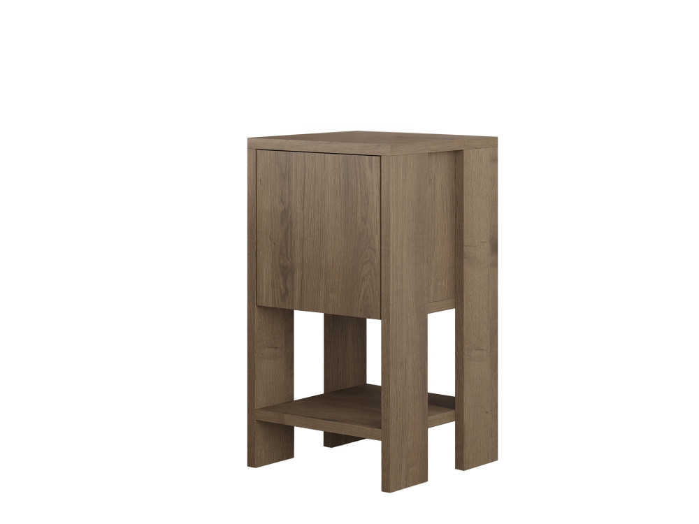 Mesilla de noche de madera "Ema" 30 x 30 x 55 cm - Hitit