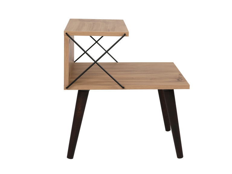 Mesilla de noche de madera "Cross" 50 x 40 x 55 cm - Pino