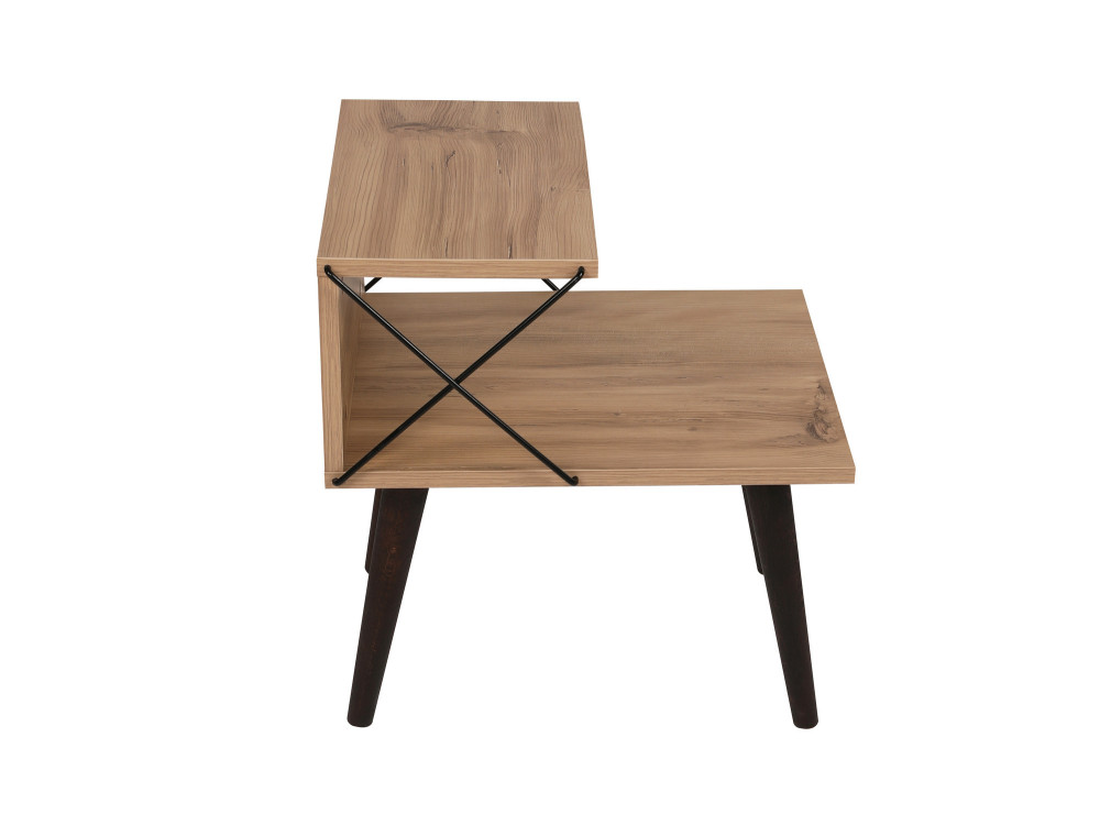 Mesilla de noche de madera "Cross" 50 x 40 x 55 cm - Pino