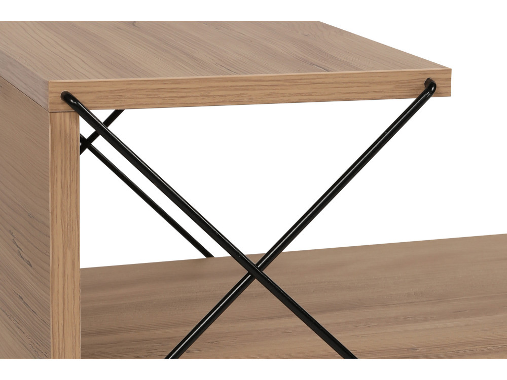 Mesilla de noche de madera "Cross" 50 x 40 x 55 cm - Pino