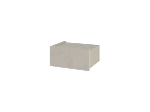 Mesilla de noche de madera "Onda" - 38 x 31 x 18 cm - Beige
