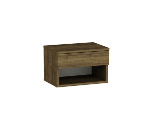 Mesilla de noche de madera "Ribes" - 45 x 32 x 29 cm - Marrón