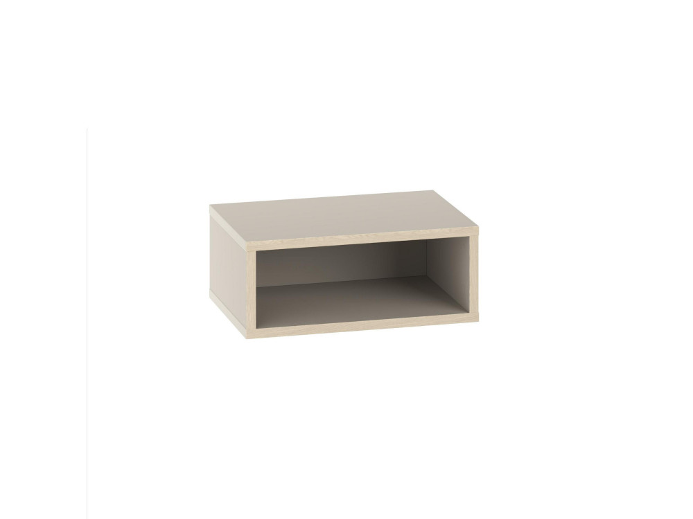 Mesilla de noche de madera "Brik" con luz LED - 45 x 30 x 18 cm - Arenisca