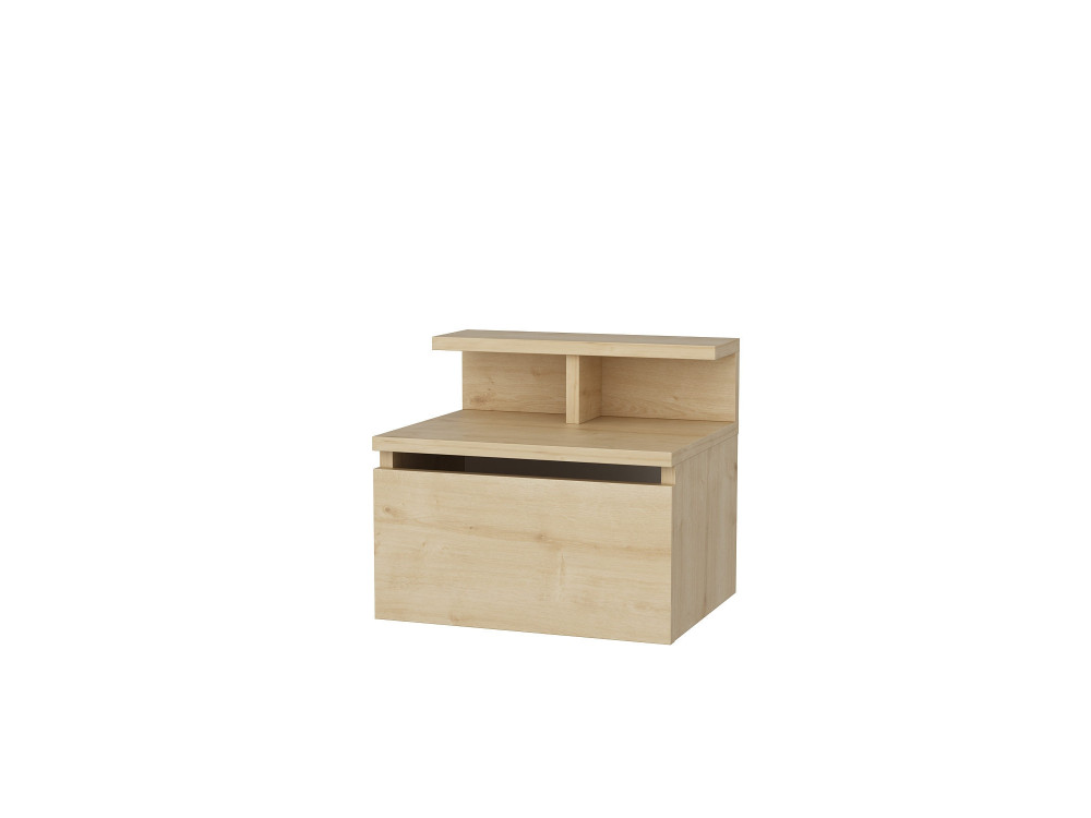 Mesilla de noche de madera "Alice" - 40 x 32 x 35 cm - Beige