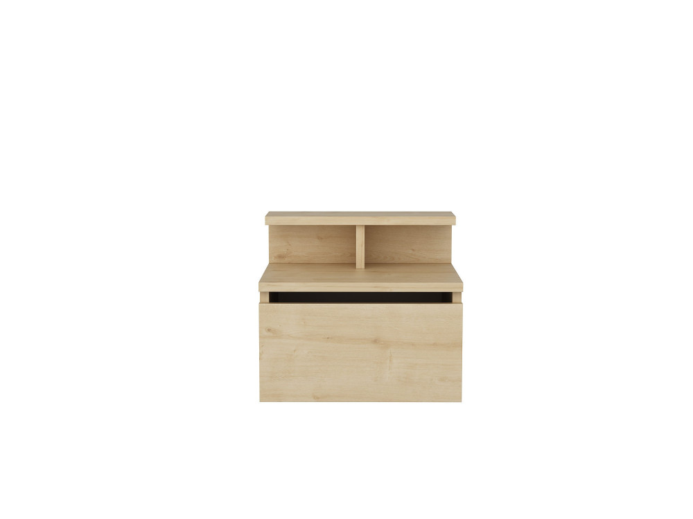 Mesilla de noche de madera "Alice" - 40 x 32 x 35 cm - Beige