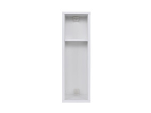 Mesilla de noche de madera "Turra" - 20 x 15 x 65 cm - Blanco