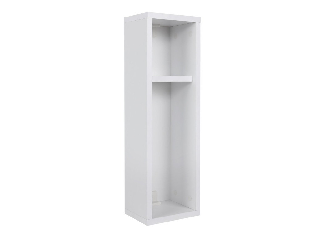 Mesilla de noche de madera "Turra" - 20 x 15 x 65 cm - Blanco