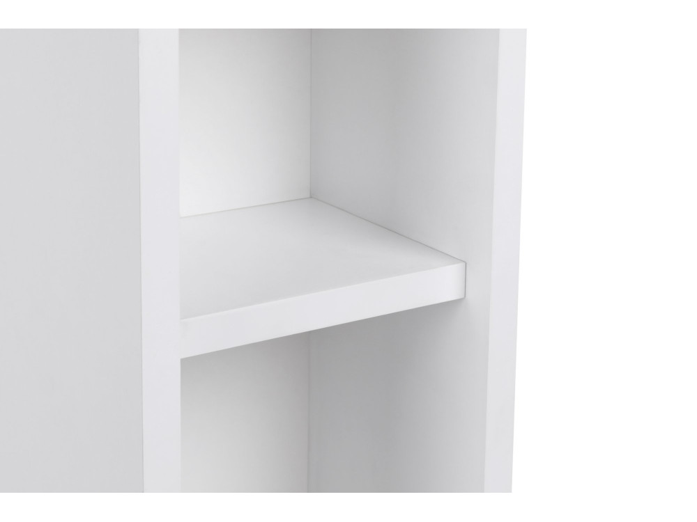 Mesilla de noche de madera "Turra" - 20 x 15 x 65 cm - Blanco