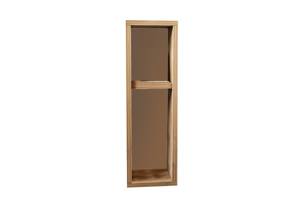 Mesilla de noche de madera "Turra" - 20 x 15 x 65 cm - Marrón