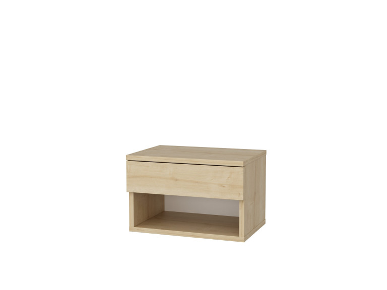 Mesilla de noche de madera "Jamot" - 45 x 29 x 32 cm - Beige