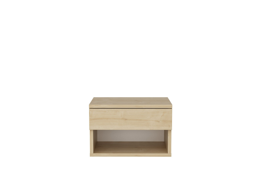 Mesilla de noche de madera "Jamot" - 45 x 29 x 32 cm - Beige