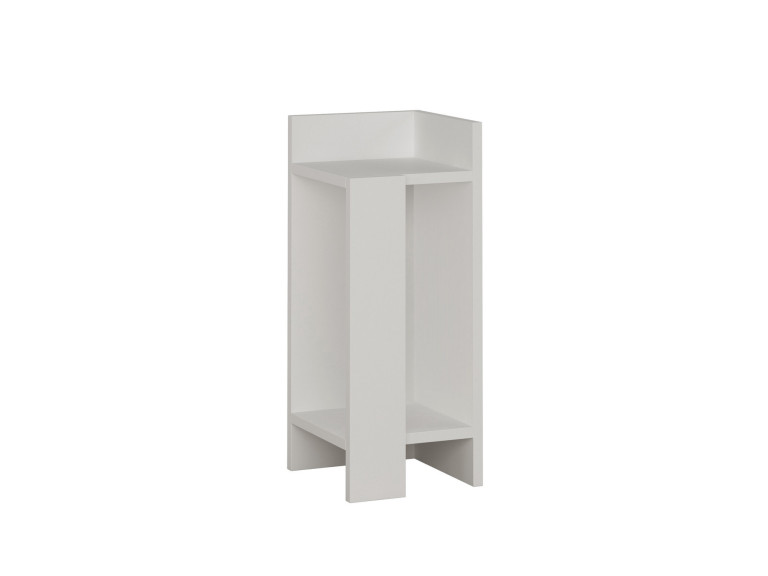 Mesilla de noche de madera "Elos Right" - 25 x 27 x 60 cm - Blanco