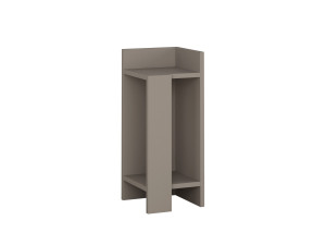 Mesilla de noche de madera "Elos Right" - 25 x 27 x 60 cm - Marrón moca claro
