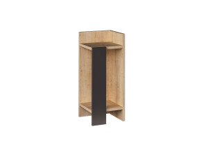 Mesilla de noche de madera "Elos Right" - 25 x 27 x 60 cm - Beige