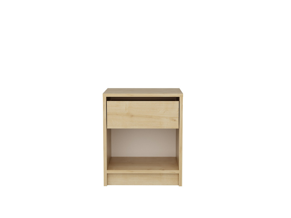 Mesilla de noche de madera "Sheridan" - 45 x 40 x 53 cm - Beige