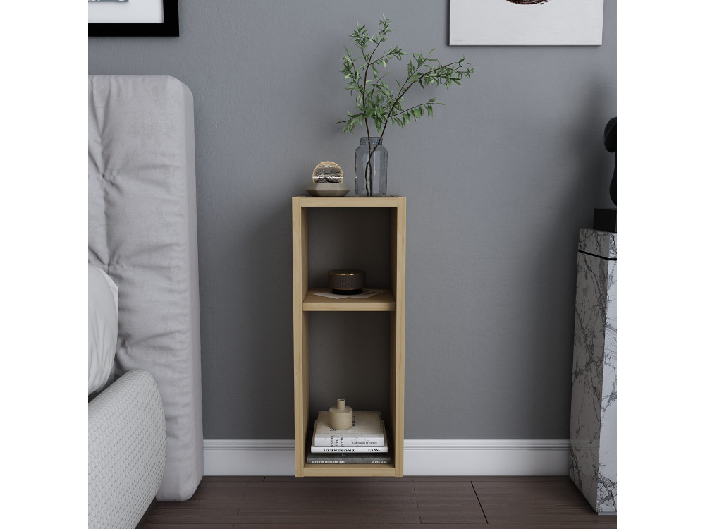 Mesilla de noche de madera "Sault" - 23 x 22 x 60 cm - Beige