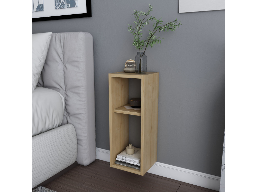 Mesilla de noche de madera "Sault" - 23 x 22 x 60 cm - Beige