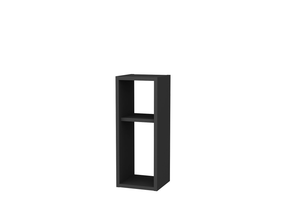 Mesilla de noche de madera "Sault" - 23 x 22 x 60 cm - Gris antracita