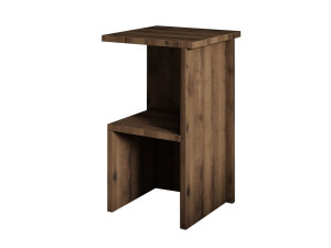 Mesilla de noche de madera "Roisin" - 30 x 30 x 50 cm - Marrón