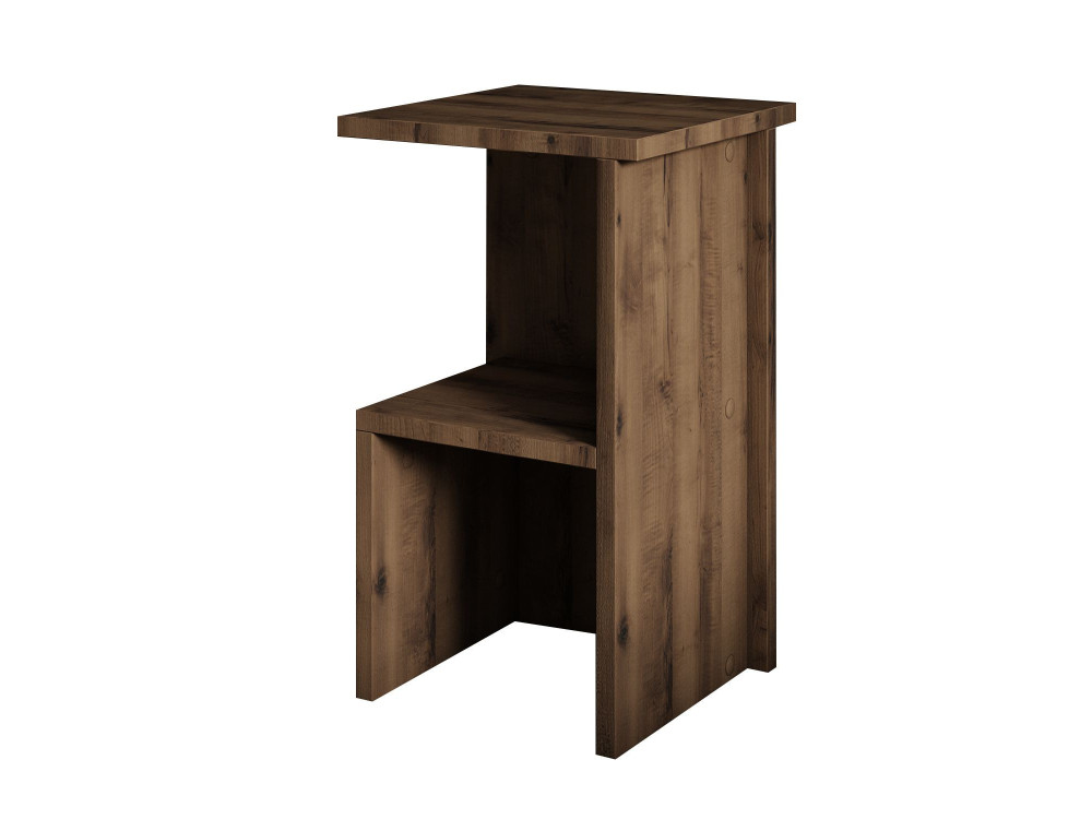 Mesilla de noche de madera "Roisin" - 30 x 30 x 50 cm - Marrón