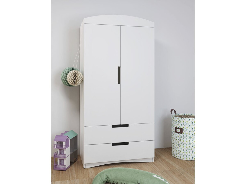 Armario infantil "Classic" - 175,5 x 90 x 52 cm - Blanco