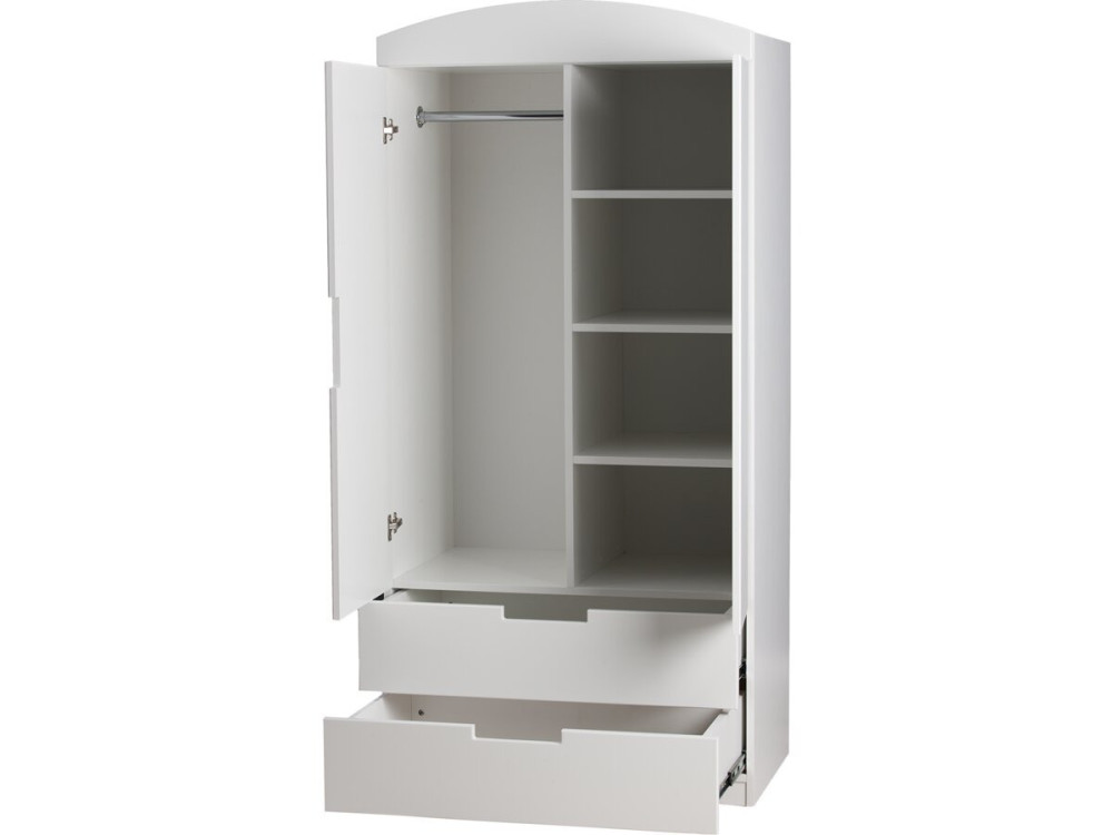 Armario infantil "Classic" - 175,5 x 90 x 52 cm - Blanco