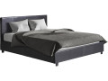 Cama en PVC "Carla" - 140 x 190 cm - Negro - Negro