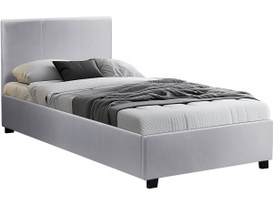 Cama en PVC "Carla" - 90 x 190 cm - Blanco