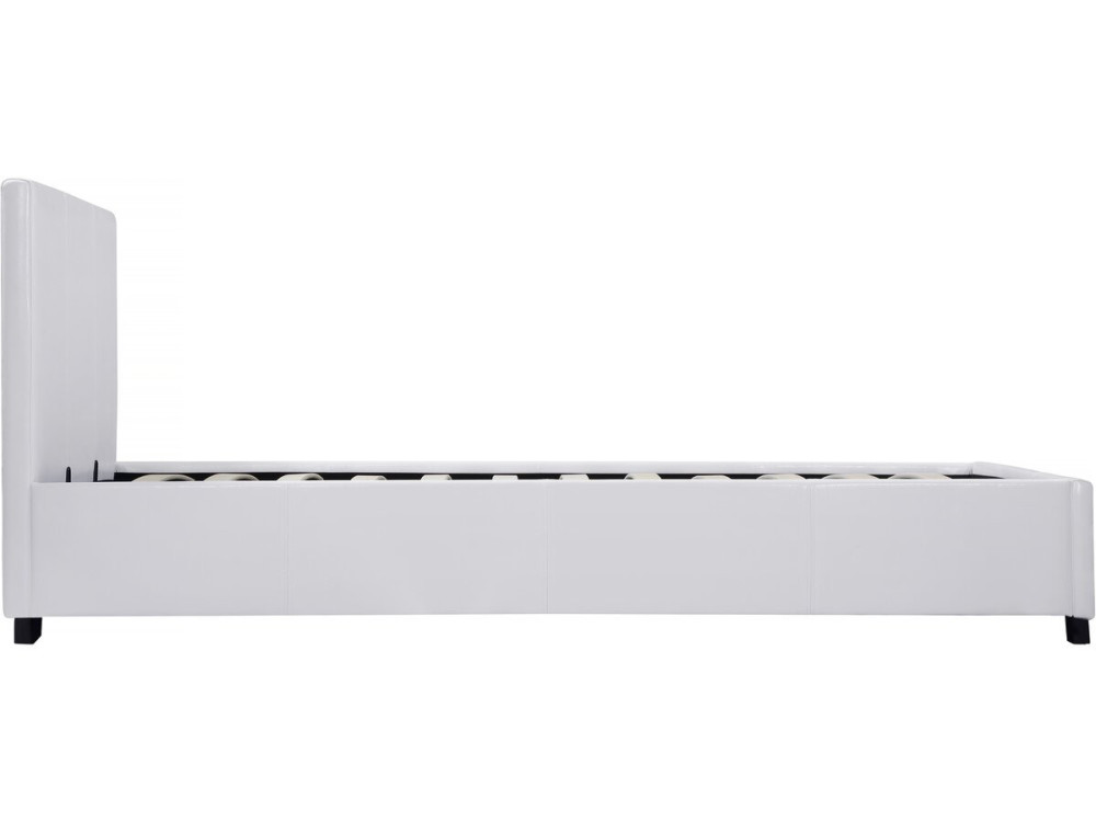 Cama en PVC "Carla" - 90 x 190 cm - Blanco