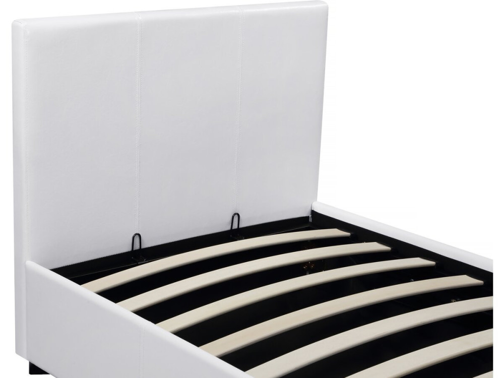 Cama en PVC "Carla" - 90 x 190 cm - Blanco