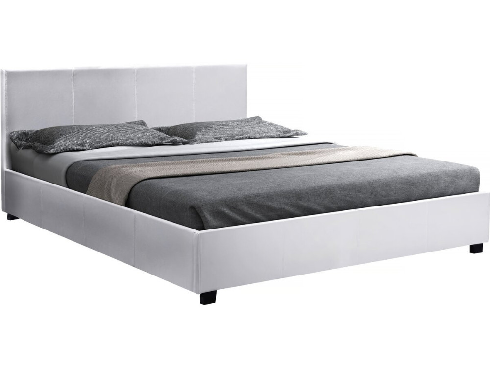 Cama en PVC "Carla" - 140 x 190 cm - Blanco