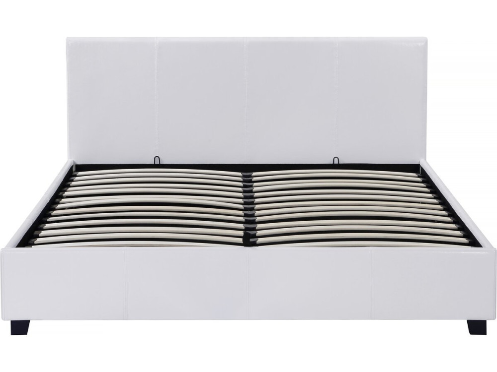 Cama en PVC "Carla" - 140 x 190 cm - Blanco