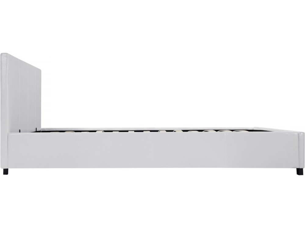 Cama en PVC "Carla" - 160 x 200 cm - Blanco