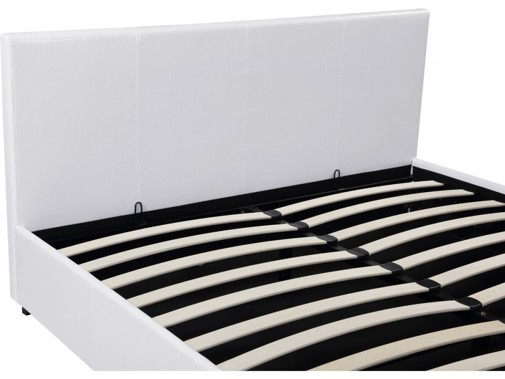 Cama en PVC "Carla" - 160 x 200 cm - Blanco