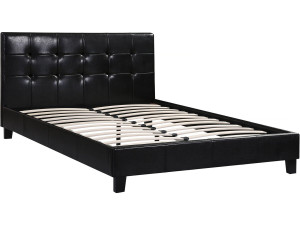 Cama "Julia" color Negro - 140 x 190 cm