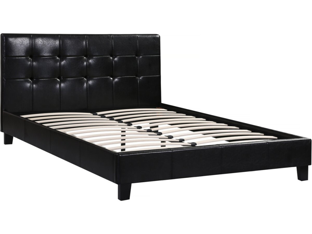 Cama "Julia" color Negro - 140 x 190 cm