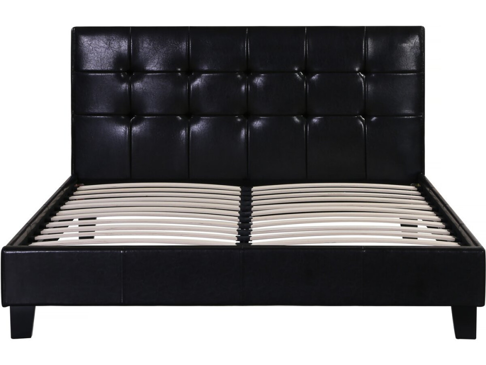 Cama "Julia" color Negro - 140 x 190 cm