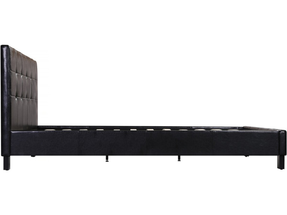 Cama "Julia" color Negro - 140 x 190 cm
