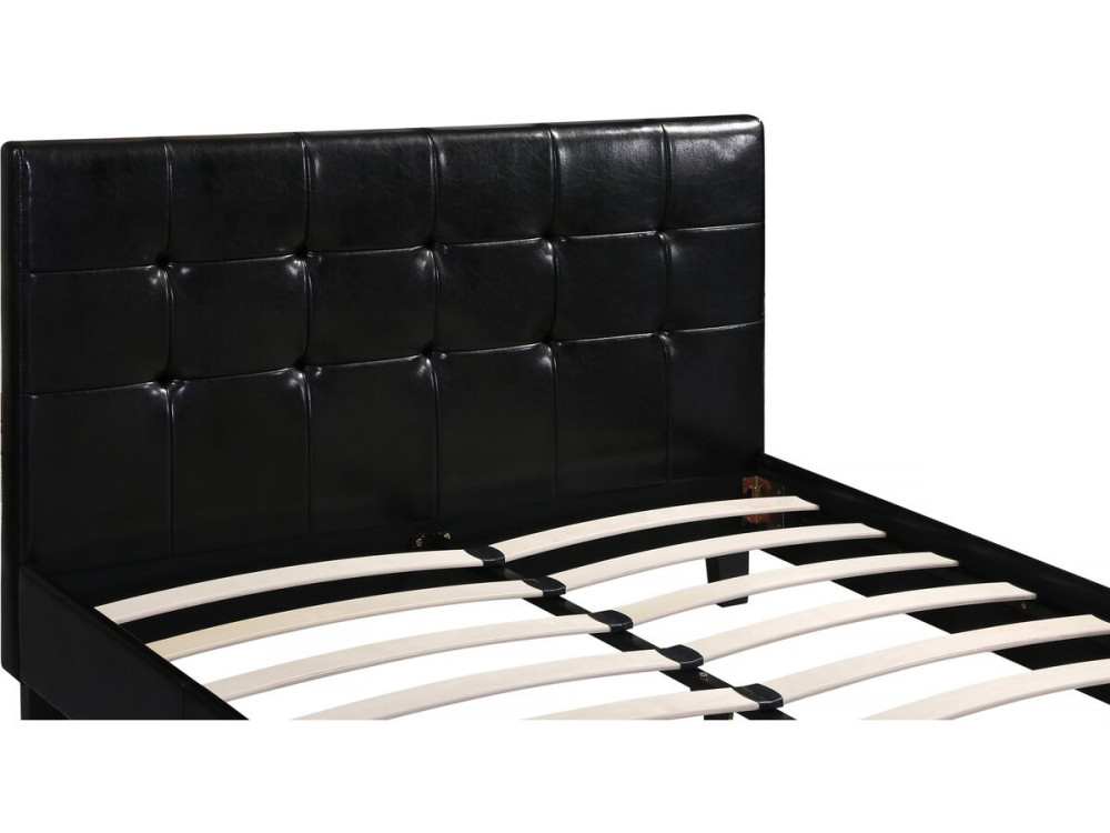 Cama "Julia" color Negro - 140 x 190 cm