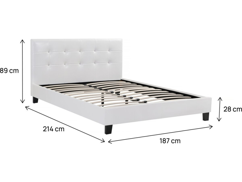 Cama "Julia" - 180 x 200 - Blanco