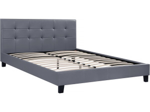 Cama "Julia" - 160 x 200 - Gris claro