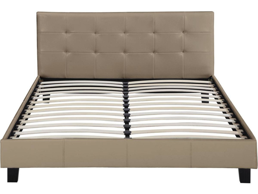 Cama "Julia" - 160 x 200 - Taupe