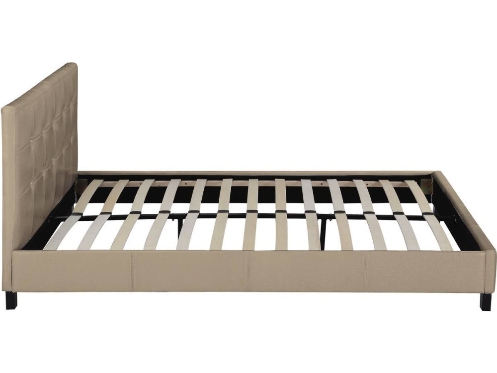 Cama "Julia" - 160 x 200 - Taupe