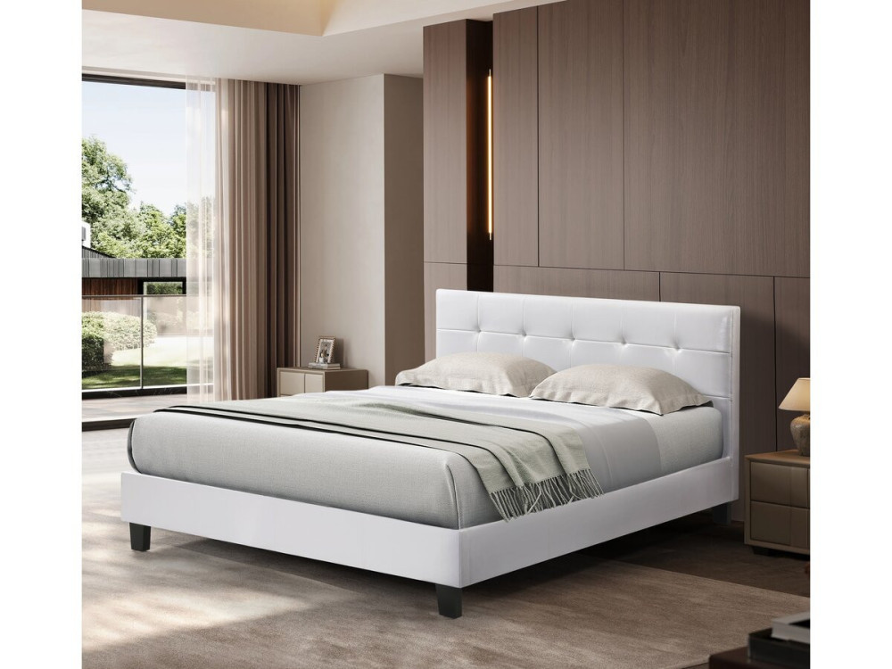 Cama "Julia" color Blanco - 160 x 200 cm