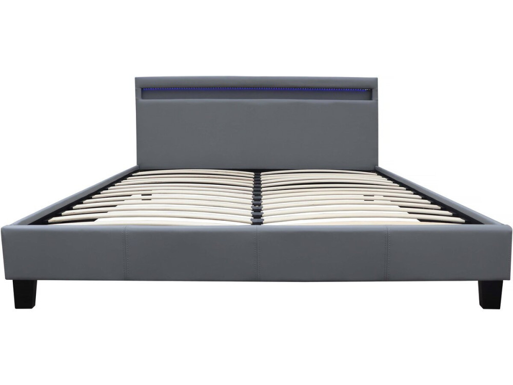 Cama LED "Maria" - 160 x 200 cm - Gris